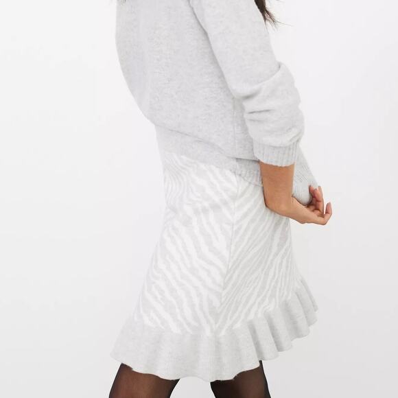NWT Anthropologie Dolan Zebra Print Sweater Skirt - Picture 1 of 6
